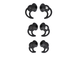 3 jogos de almofadas de silicone confortáveis com cancelamento de ruído para auriculares esportivos (tamanhos S, M, L, preto) | LOGITECH