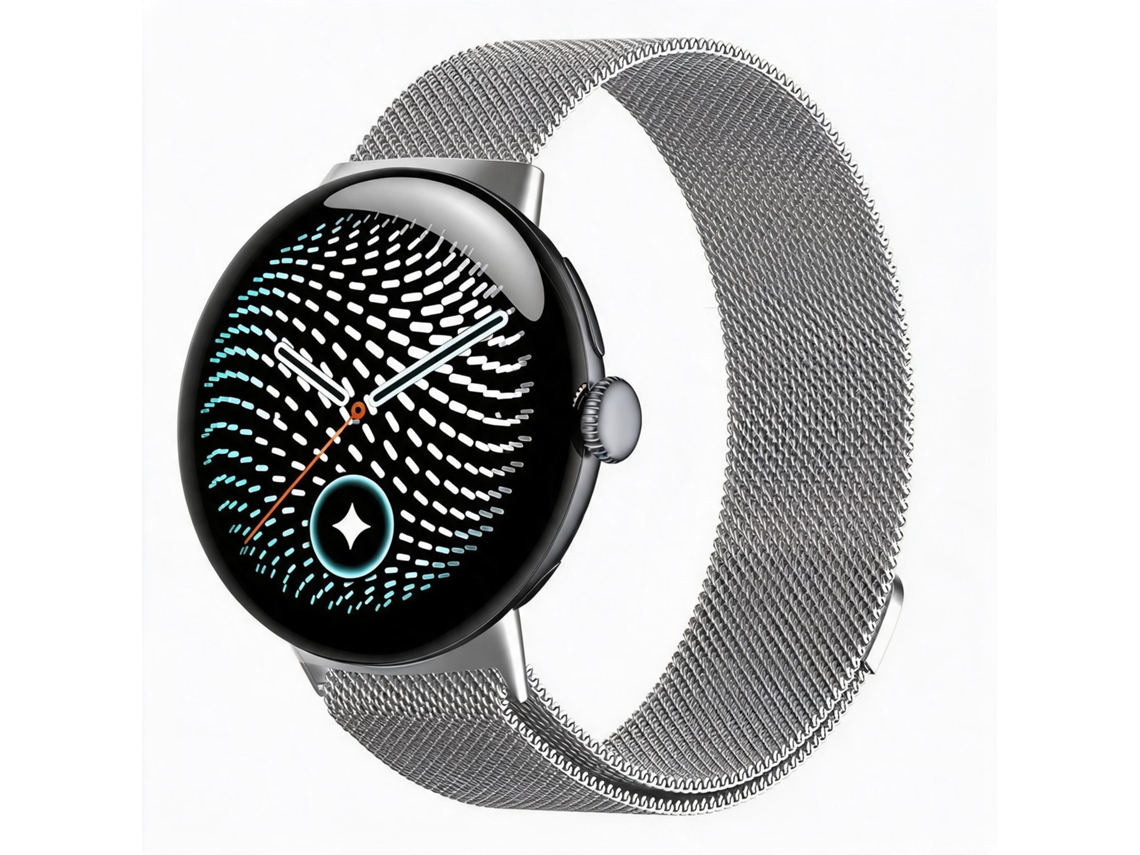 Bracelete Milanesa Para Google Pixel Watch 5 45mm (prata)