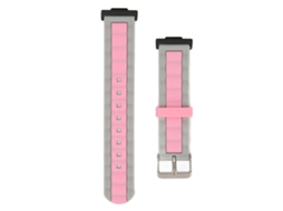 Cinto De Relógio Silicone Ajustável À Prova Dágua Watch Fit 2 Cinza Rosa