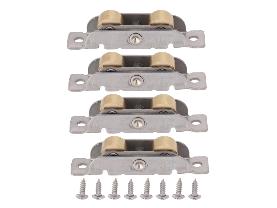 4pcs Rolamento Porta Jardim Deslizante Aço Inox