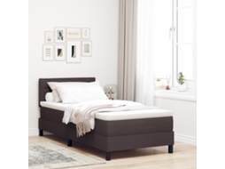 Cama Box Com Colchão Castanho 90x200 Cm Tecido