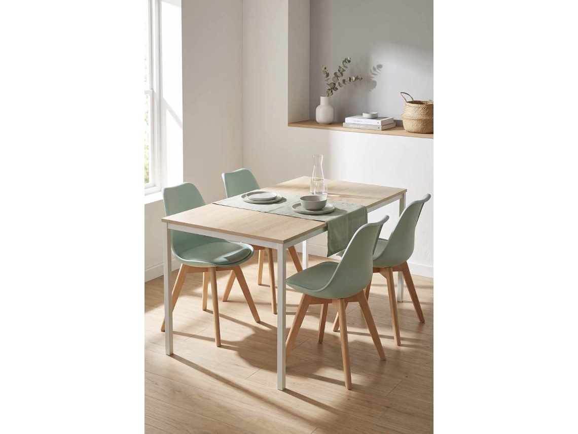Mesa Retangular Dino 120 X 60 Cm - Madeira Natural