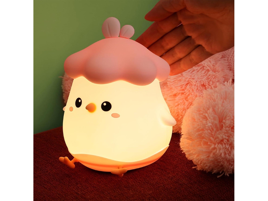 Abajur Infantil Em Formato De Galinha, Feito De Silicone, Perfeito Para Bebs E Crianas Pequenas. Luminria De Animal Para Menino Aquaforge
