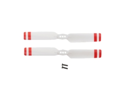 Conjunto de Pás de Cauda para Helicóptero Rc Eachine E220s Md500, Vermelho e Branco. MDUG