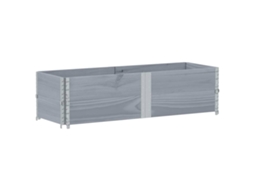 Vaso de jardim VIDAXL Cinzeto Pine Wood (150x50 cm)