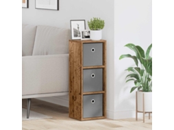 Vidaxl Buffet Com Gaveta Madeira Antiga 25,5 X 22 X 69,5 Cm