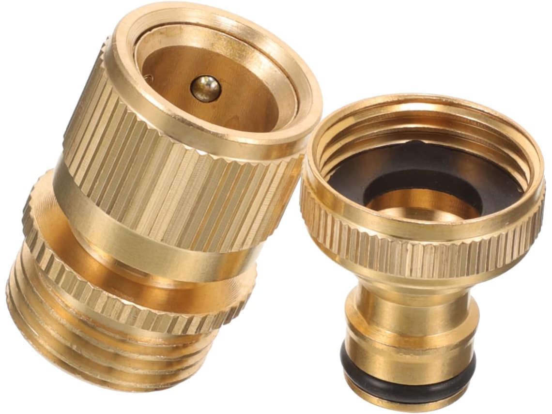 Conector De Mangueira Latão Com Engate Rápido Para Prevenção