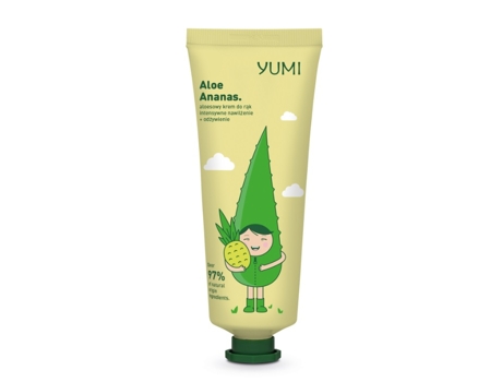 Hidratante E Nutritivo Creme De Mãos De Aloé E Ananás, 75ml Yumi