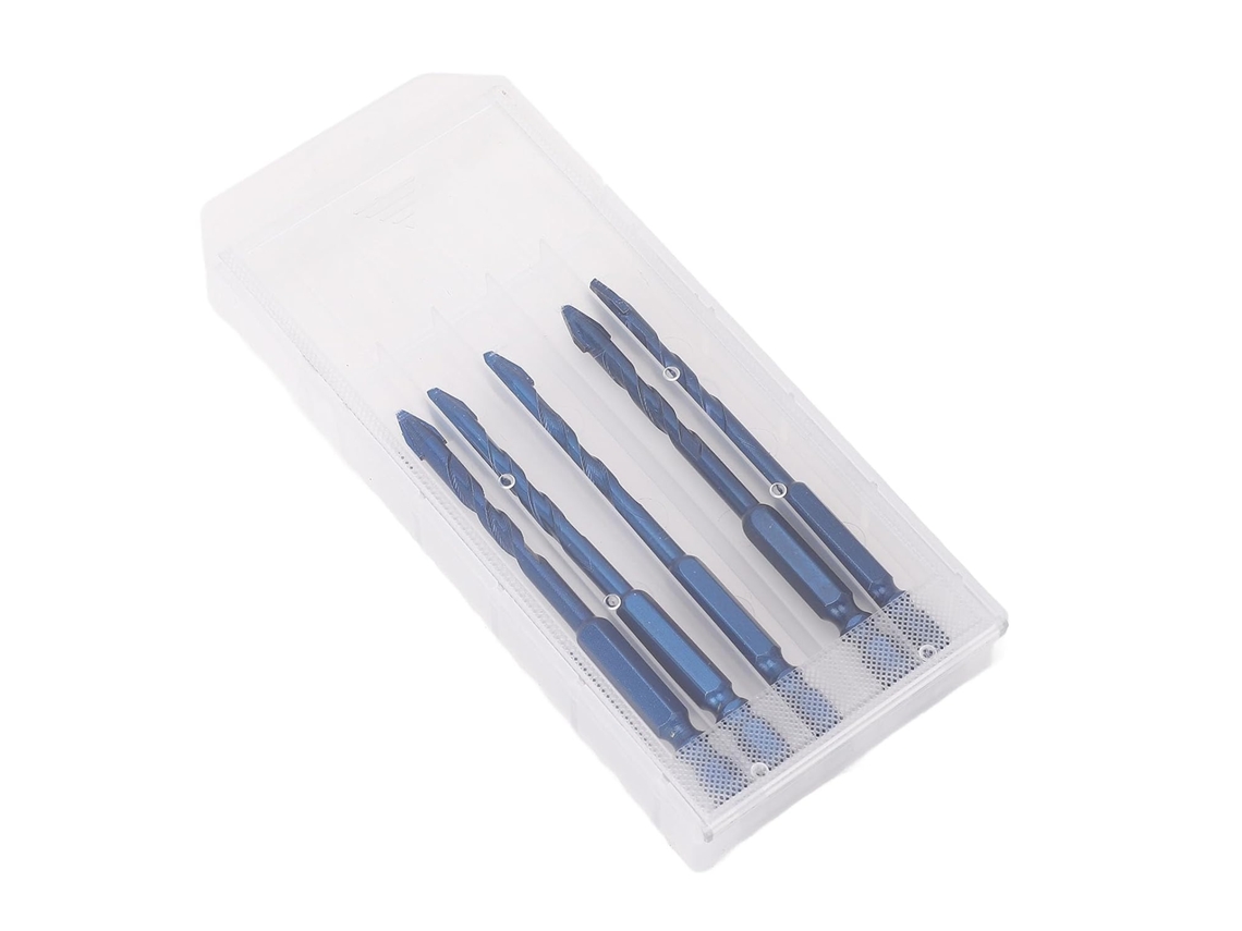 Conjunto De 5 Brocas Excêntricas, Diâmetro Perfuração 6 Mm, Haste