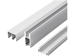 Trilho Deslizante De Três Peças Para Porta Vidro 5a 8mm, Ideal Para Armários E Estantes Prateado, 20cm