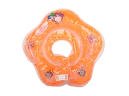 Anel de Pescoço Bebê Bola de Ar Dupla Laranja