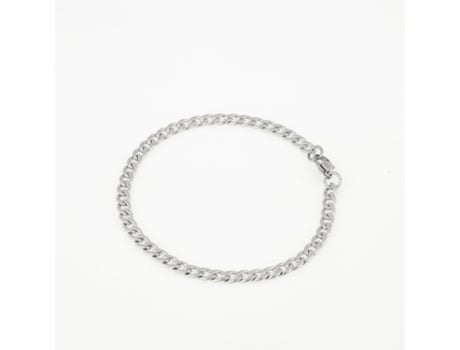Pulseira RIBASTORE Cuban.4 (Aço - Prateado - 18 cm)