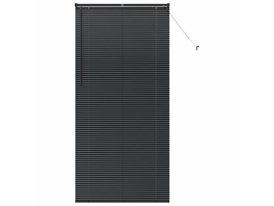 Conjunto 1 Persianas Venecianas Vidaxl Preto Alumínio (220 X 105 Cm)