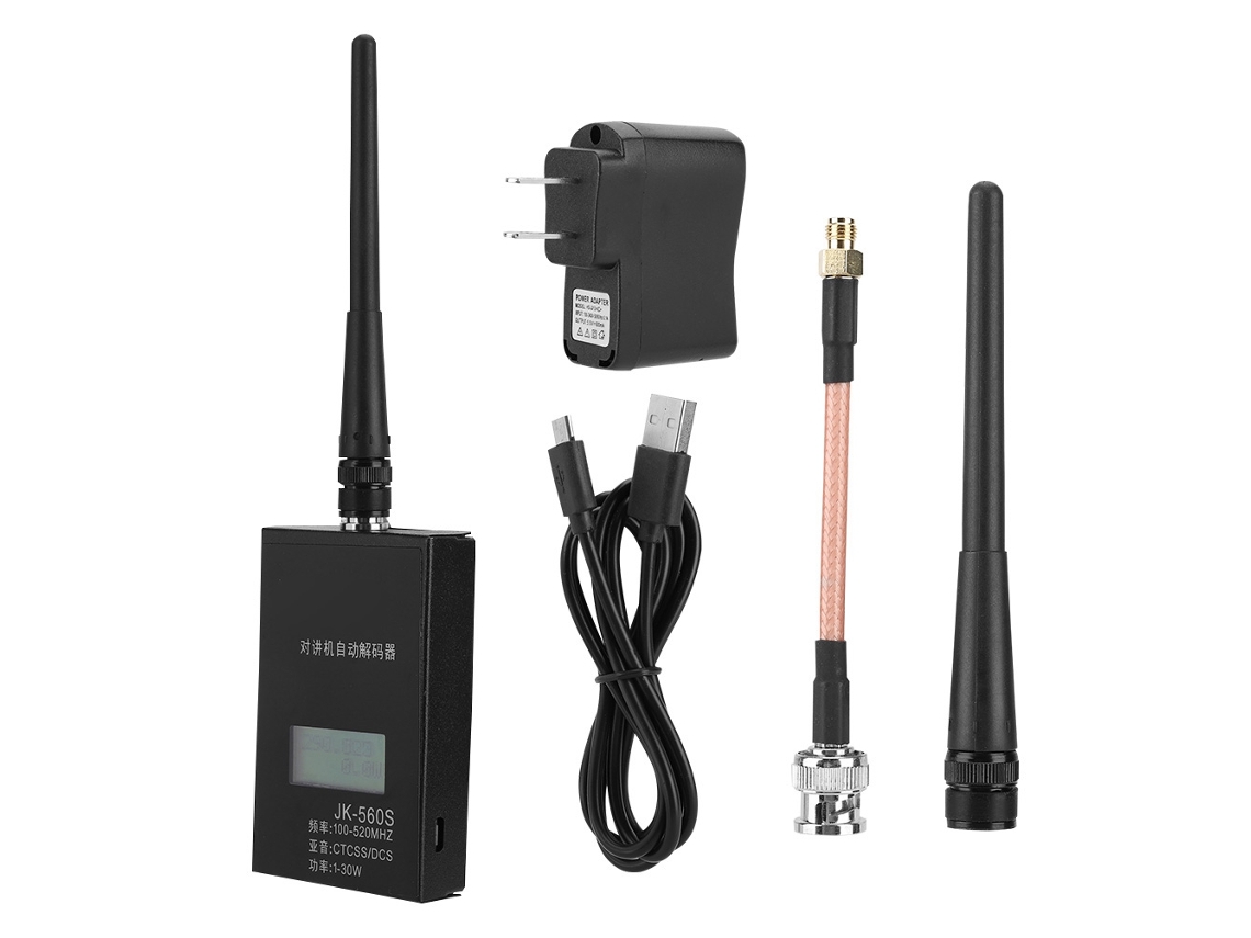Contador De Frequência Jk560s Para Rádio Baofeng Decodificador 1-30w 100-520mhz Ctcss/dcs Antena