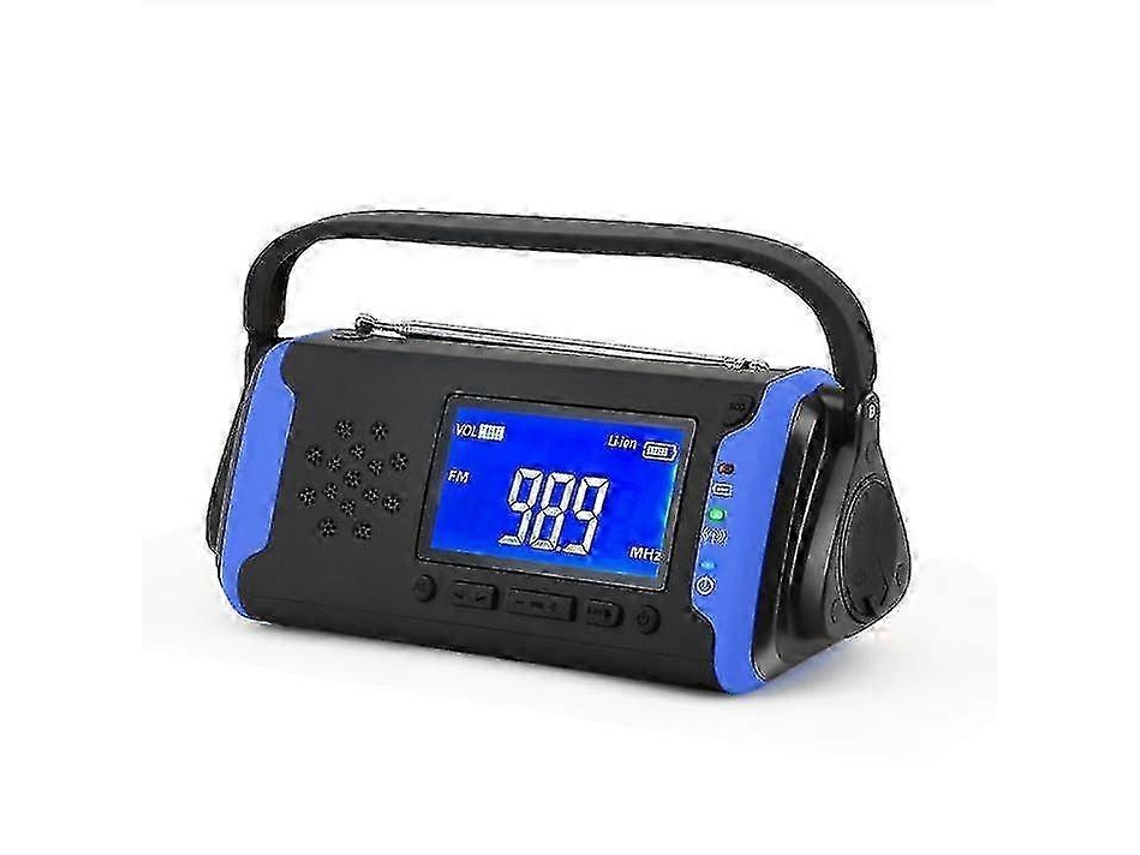 Rádio Meteorológico De Emergência Com Manivela De 4000 Mah Rádio De Alerta Meteorológico Am/fm/noaa Olysi Shop