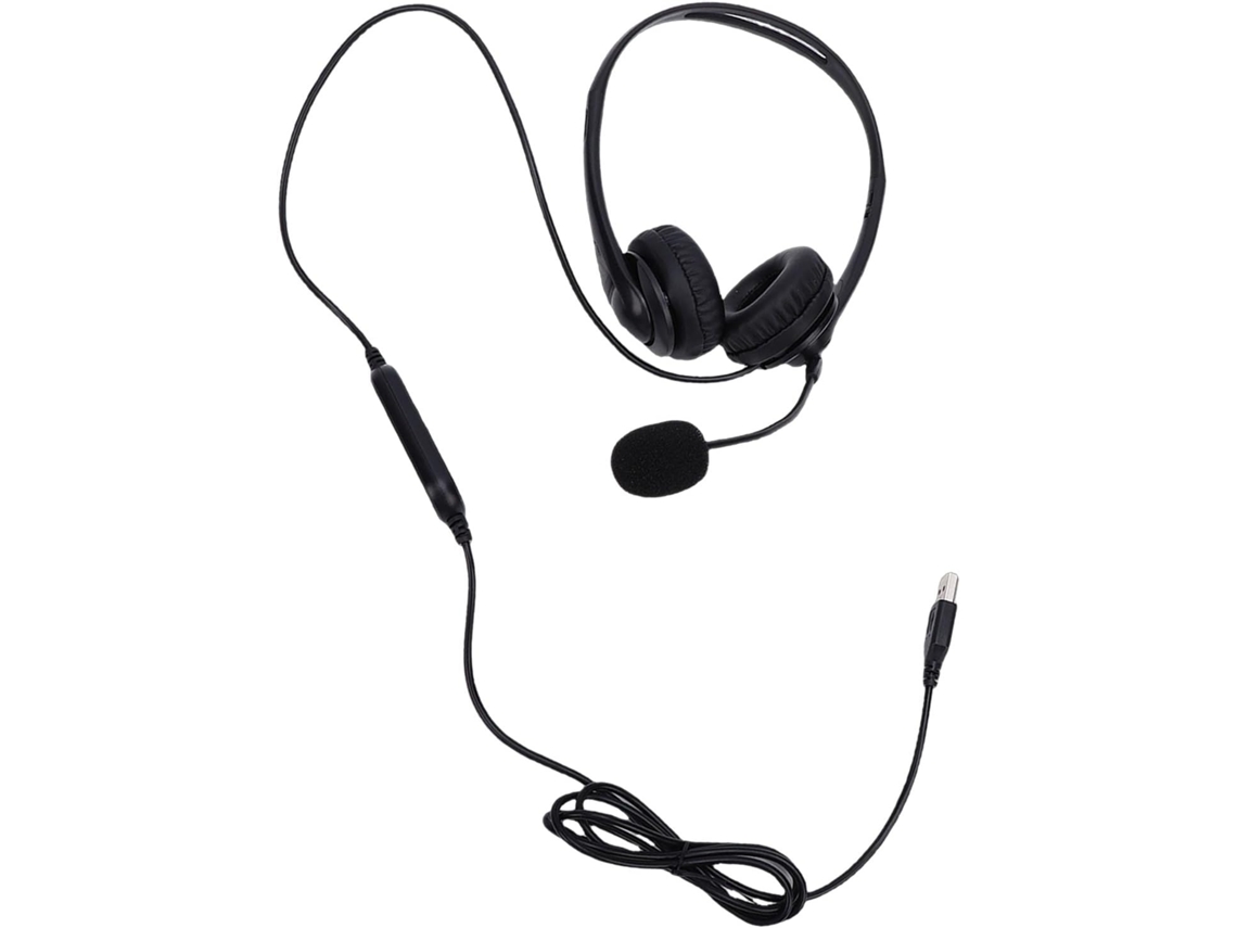 Fone de Ouvido Usb com Microfone Estéreo com Fio e Microfone com Cancelamento de Ruído para SFUSHOS