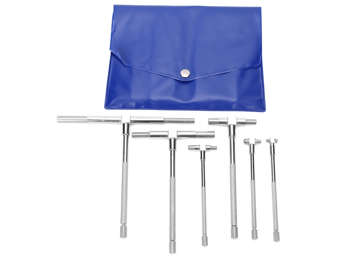 Conjunto De 6 Calibradores Internos Ajustáveis Em T Para Medidas Rápidas De Buracos 3.5-5.9in