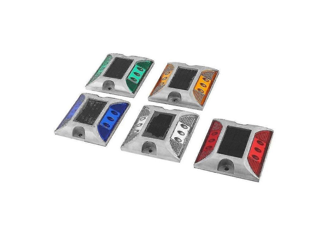 Bola Reflectora Solar Led De Alumínio Impermeável Para Estradas Verde