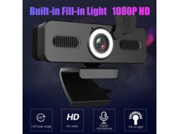 2026 webcam Hd 1080p com Microfone Ângulo Largo 120° Luz de Preenchimento Usb para Computador Laptop Gravação Chamada Reunião