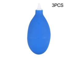 3pcs Soplador De Polvo De Goma Limpiador Universal Cámara Reloj Teléfono Azul