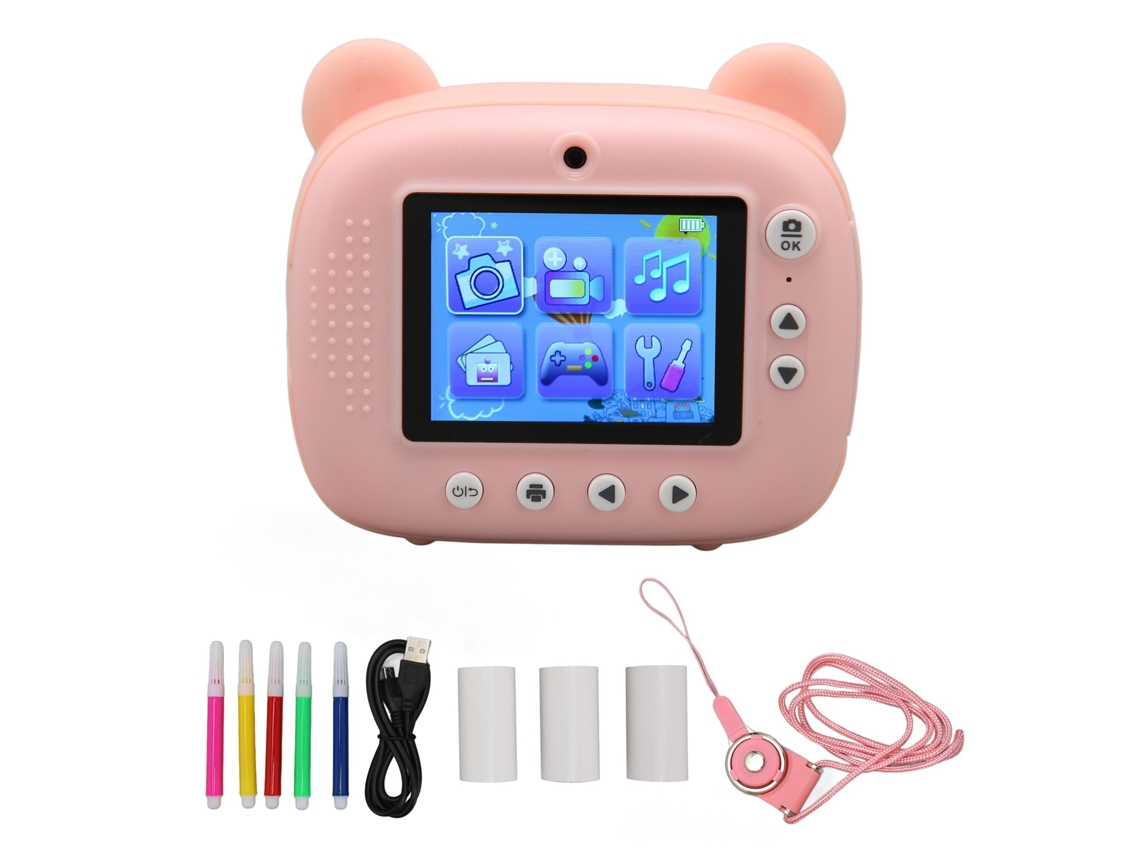 Câmera Infantil 24mp Foco Automático Tela Hd 2,4 Polegadas Presente para Crianças Meninas Meninos
