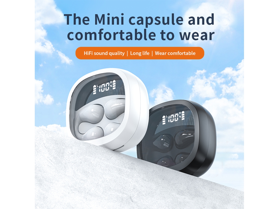 Fones de Ouvido Bluetooth Esportivos com Estojo Digital EOOCOO