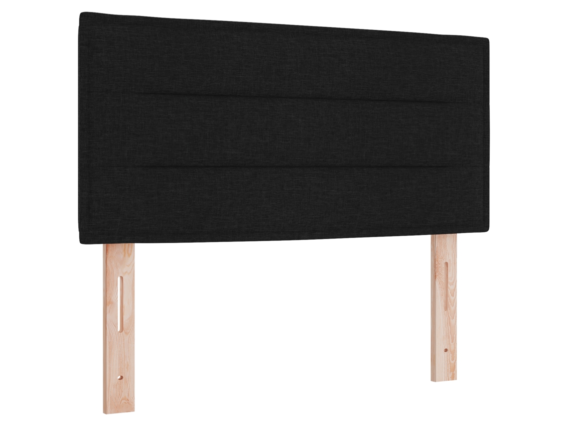 Conjunto 1 Móveis Para Cabeceira Vidaxl Preto Tecido (90 Cm)