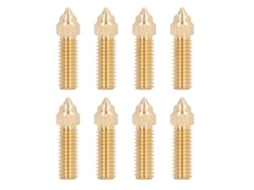 8pcs Bicos de Extrusão de Alta Velocidade 0.4mm Latão Rosca M6 S/MARCA