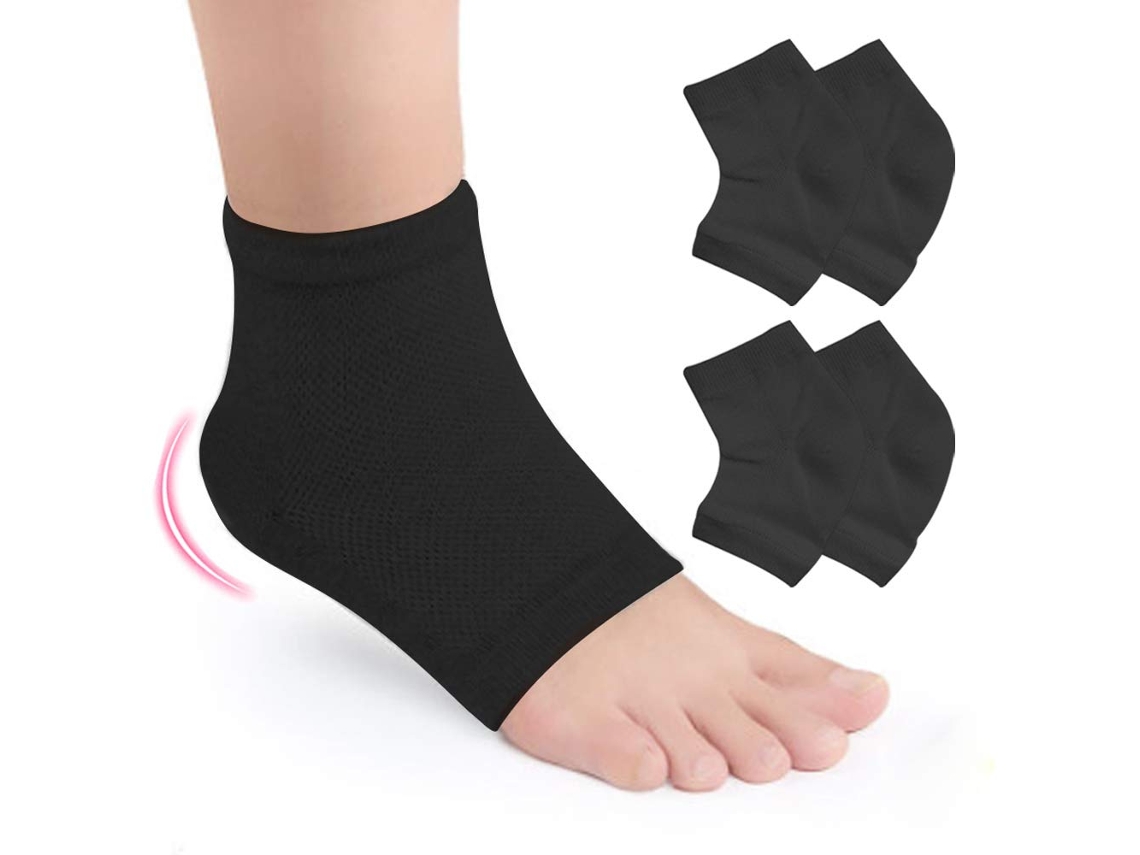 Meias De Gel Para Proteção Do Calcanhar, Meia Para Cuidados Com Os Pés, Alívio Para Pés E Calcanhares Secos Recuperação Rápida