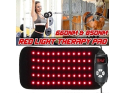 Cinta De Terapia Com Luz Vermelha De 660 Nm E Infravermelha Próxima De 850 Nm Para Alívio Da Dor Na Cintura.