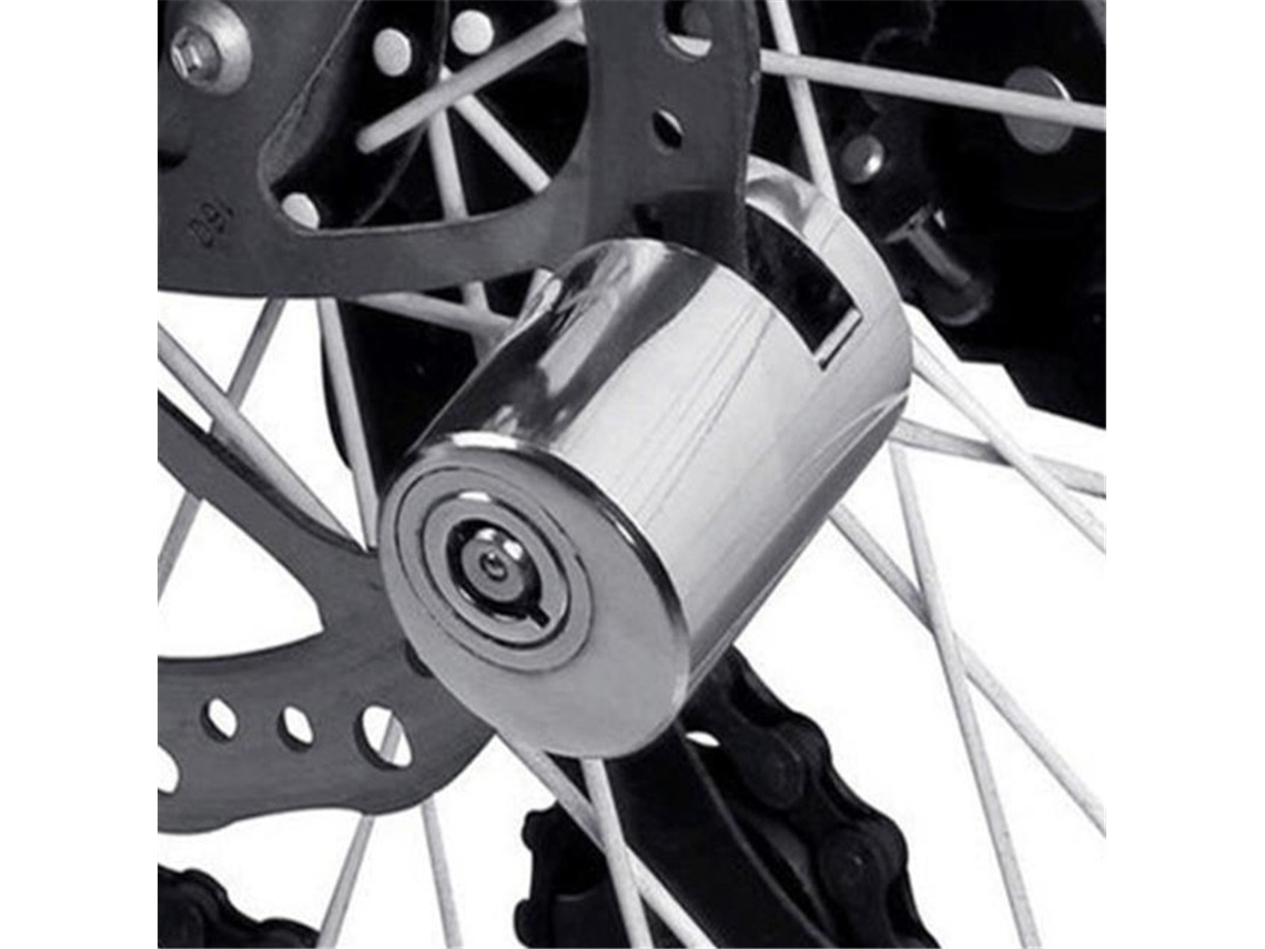 Cadeado Portátil Para Bicicleta, 1 Unidade, Em Liga Metálica, Antifurto, à Prova Dágua, Para Segurança De Motocicletas Com Freio Aquaforge