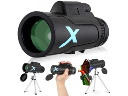 Telescópio Monocular 12x50 Hd Bak4 Prisma Ip68 Visão Noturna Baixa Tripé Ajustável Observação Pássaros Caça Turismo Preto Bestvite