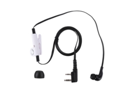 Aetheria fone de Ouvido Noodle K Headset para Walkie Talkie Kenwood Baofeng Preto