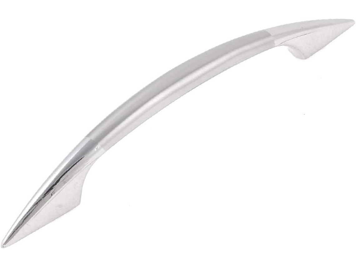 Novo Puxador De Aparador Lon0167 Com Parafusos, Confiável E Com Acabamento Em Níquel Acetinado, 15cm De Comprimento Id