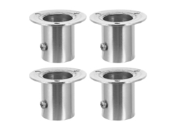 Suporte De Haste De Flange De Guarda-roupa 4 Unidades