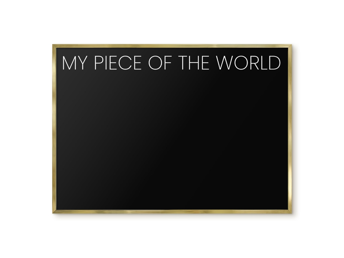 Magnetic Board For Wall My Piece Of The World For The Bedroom Espelharte (100x70 Cm)