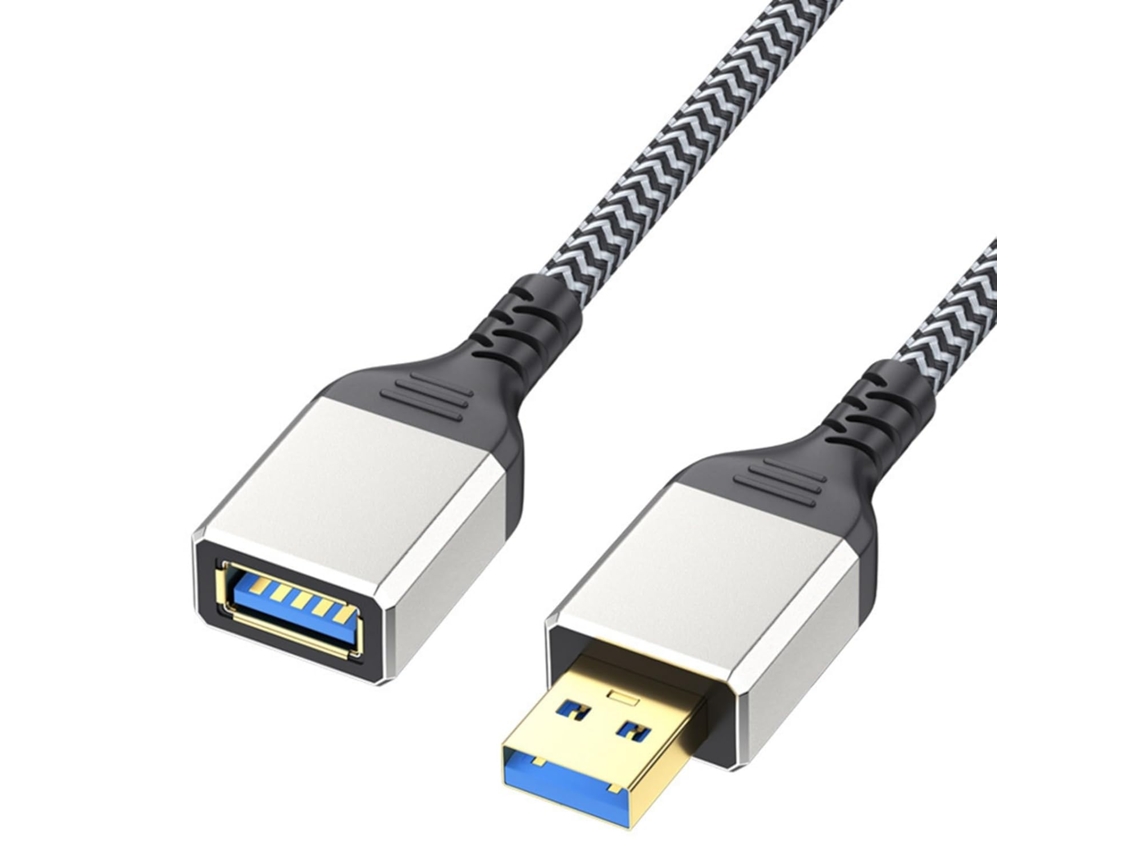 Cabo Extensor Usb 3.0 Com Conector Reto, Para Transferência De Dados
