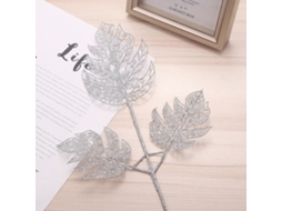 Decoração Laxiscreed Com Folhas Artificiais, Glitter E Rosa Oca, Estilo Tartaruga