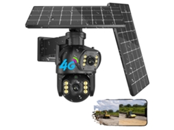 Cã¢mera Solar Para Exterior, Imagem Hd De 8mp, Conectividade 4g, 8mp 64g Cartã£o, Plugue Da Ue Oem