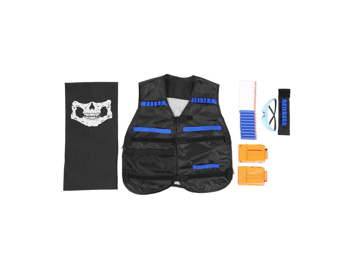 Tactical Vest (equipped With Eva Magazines, Compatible With Soft Bullet And Water Bullet Guns)