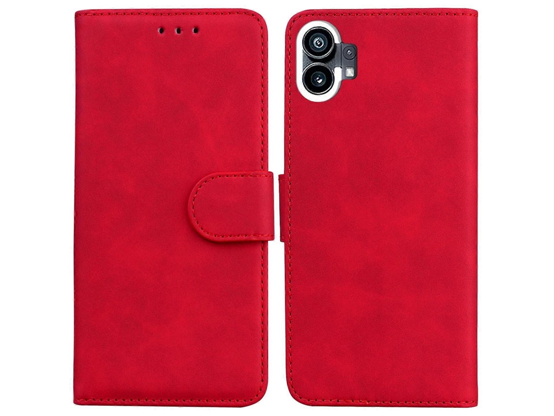Capa De Celular Flip Em Couro Sintético Com Toque Suave E Cor Pura Para Celular.