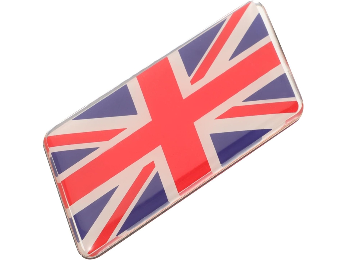 Adesivo De Alumínio Com A Bandeira Britânica Para Uso Externo, Atraente E Fácil De Aplicar.