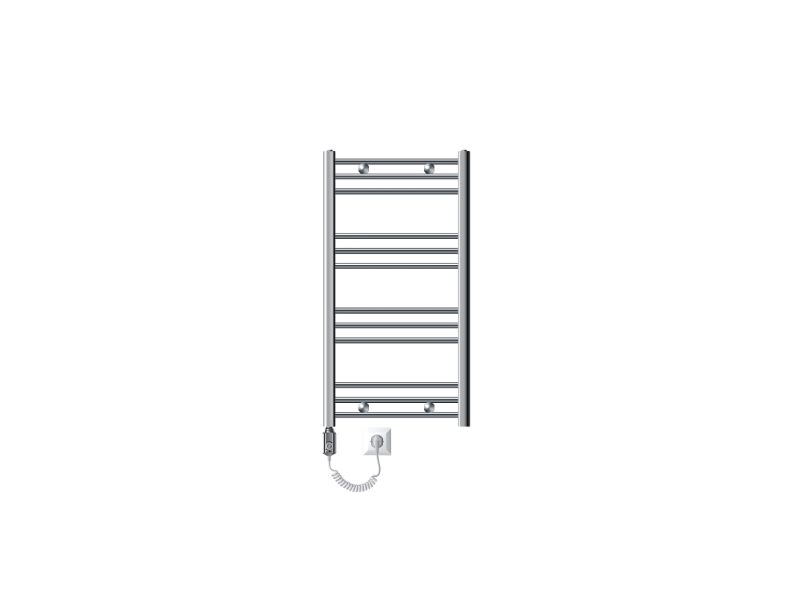 ECD Radiador Elétrico de Toalheiro 500 X 800 Mm Cromado 300W