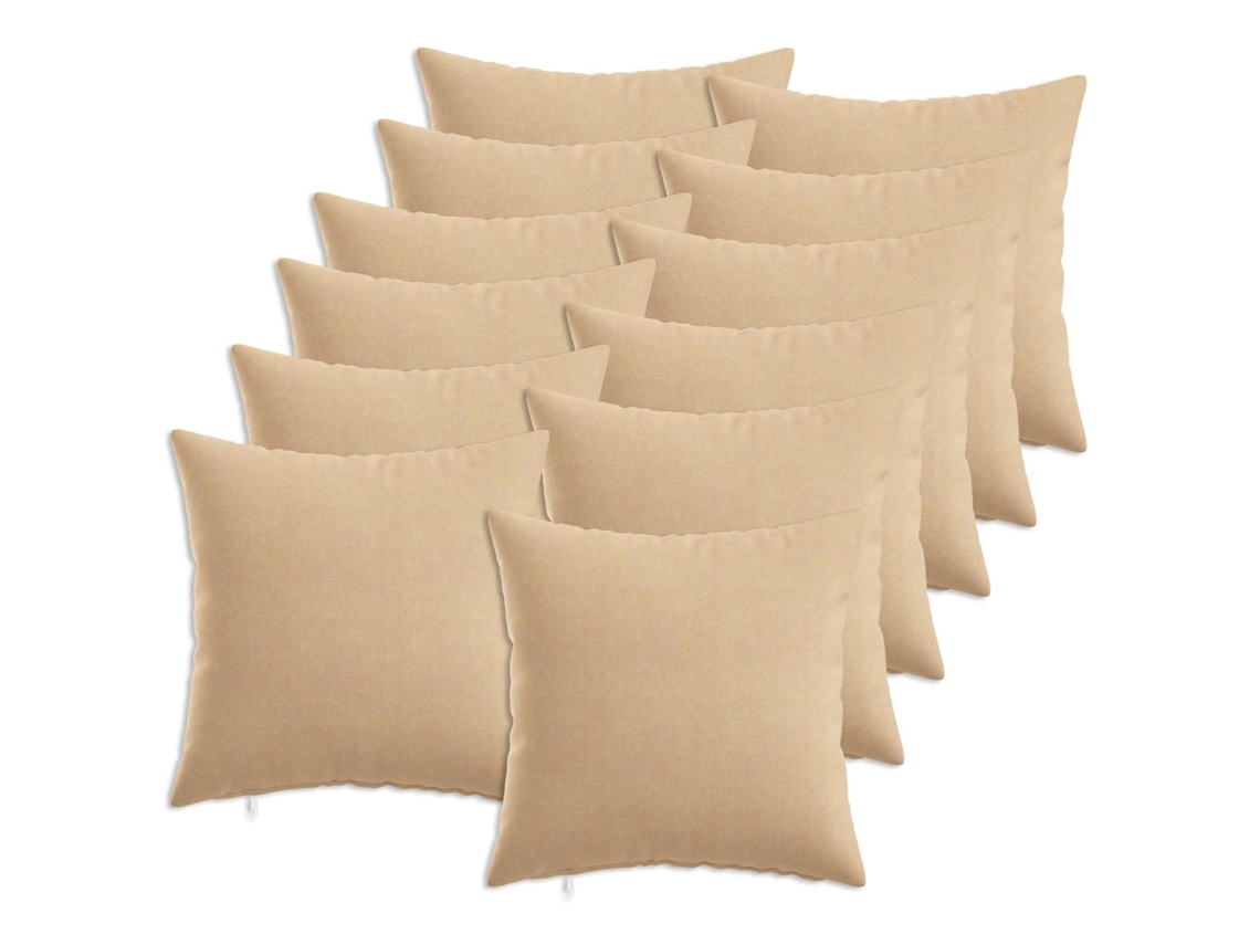 Vidaxl Almofada Com Travesseiro Heerlen 12 Unid. Creme Tecido