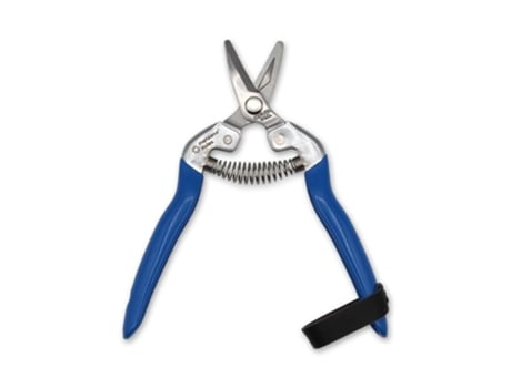Tijera Recoleccion M/azul Curva Corta Inox M100c Manzana