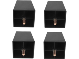 Popetpop Conjunto De 4 Pés Móveis Com Parafuso, Resistentes E Antiderrapantes, Em Plástico, Para Sofás, Cadeiras E Mesas