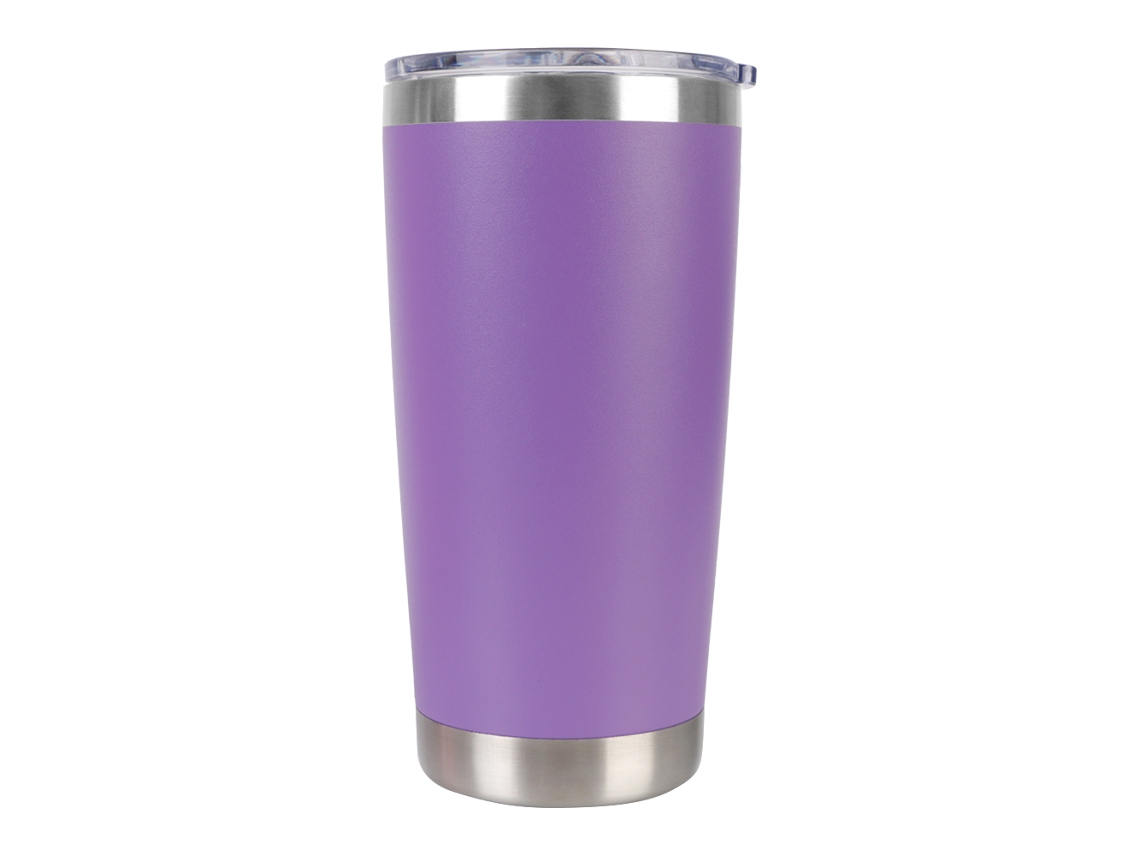 Garrafa De Água De 20 Oz (roxa) Com Tampa, Caneca Térmica De Aço Inoxidável (com Tampa)