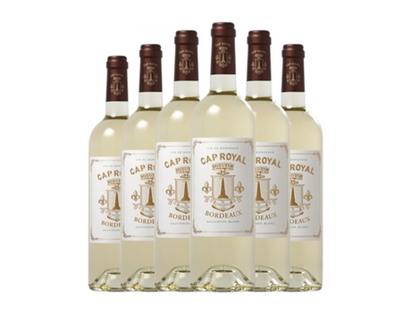 Vinho branco CAP ROYAL Blanc Sauvignon Branca Bordeaux (0.75 L - 6 Unidades)