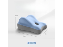 Almofada de Apoio Multifuncional Ergonômica, Auxiliar de Posicionamento para Casais / Almofada para Elevação Das Pernas, Azul, Acinzentado AQUAFORGE