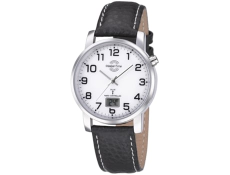 Relógio MASTER TIME Homem (Pele Genuína - Preto)